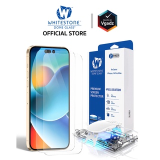 Whitestone รุ่น Dome Glass - ฟิล์มกระจกหน้าจอสำหรับ iPhone 14 Pro Max ฟิล์มกระจกนิรภัย