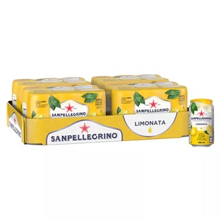 🌟พร้อมส่ง🌟(3 ลัง=72 ขวด) San Pellegrino Fruit Beverage Limonata 330ml น้ำผลไม้อัดแก๊สธรรมชาติ รสมะนาว ขนาด 330ml