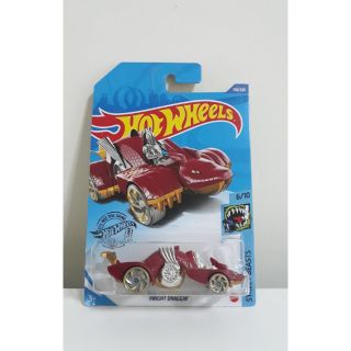 รถเหล็ก Hotwheels KNIGHT DRAGGIN สีแดง (ib42)