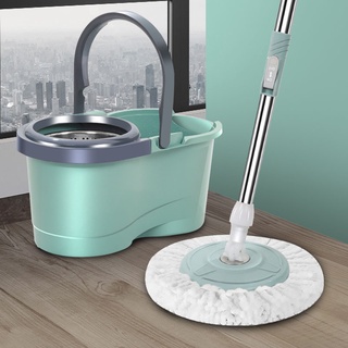 MULI ถังปั่นไม้ถูพื้น Spin Mop หัวสแตนเลส+ถังปั่นสแตนเลส ไม้ม๊อบถูพื้น ไม้ถูพื้นสเเตนเลส ถังปั่นไม้ม็อบ ไม้ม็อบ