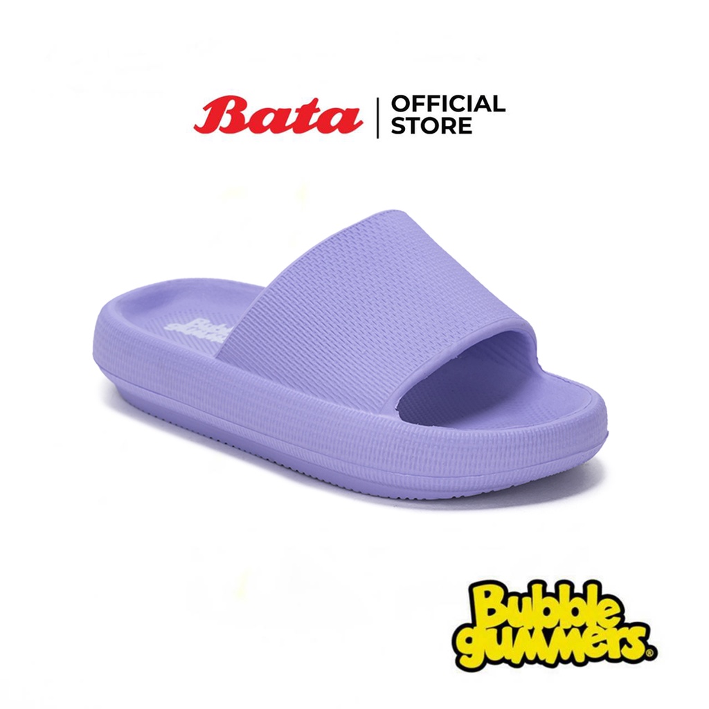 Bata บาจา ยี่ห้อ BubbleGummers รองเท้าเล่นน้ำสงกรานต์ รองเท้าลุยน้ำสงกรานต์ แบบสวม นุ่ม ใส่สบาย รองเท้าลำลอง สำหรับเด็ก รุ่น BUDDY สีม่วง 3619901