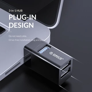 Orico ฮับ USB 3.0 2.0 ความเร็วสูง 3 พอร์ต สําหรับแล็ปท็อป เดสก์ท็อป
