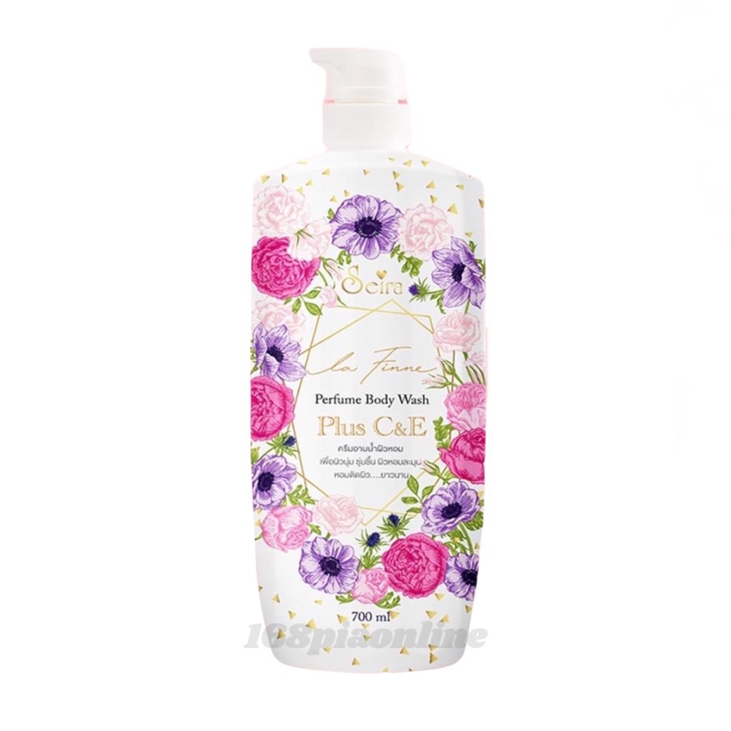 ✅ถูก/แท้ Seira La Finne Plus C&E Perfume Body Wash (ครีมอาบน้ำผิวหอม) 700 ml
