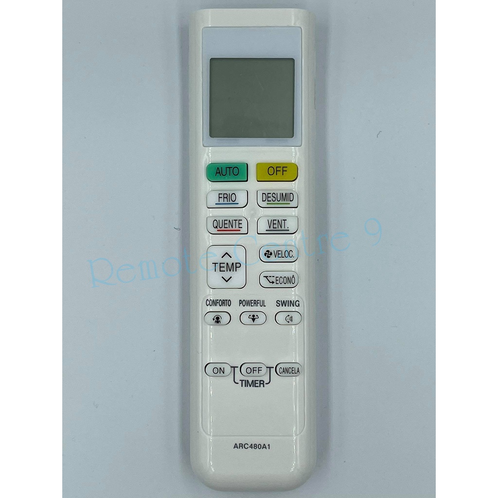 รีโมทแอร์  Daikin รุ่น ARC480A1/A6/A8/A33/A51 (สามารถใช้ได้กับรุ่นตามนี้ รวมถึงปุ่มฟังก์ชั่นที่มากกว