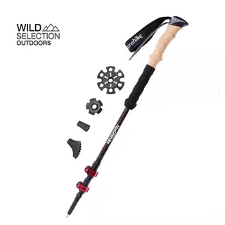 ไม้โพล Naturehike เทรคกิ้งโพล (ราคา/คู่) 3-Node Carbon Fiber Telescopic Trekking Poles NH20DS003