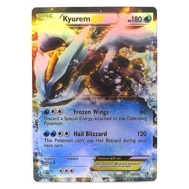 Kyurem EX 44/113 คิวเรม Pokemon Matt Card ภาษาอังกฤษ