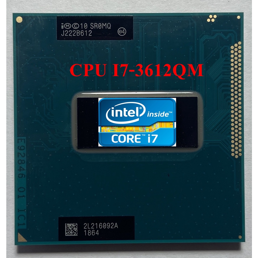 Intel Core i7-3612QM (แคช 6M, สูงสุด 3.10 GHz) ซีพียู มือสอง ส่งเร็วในไทย