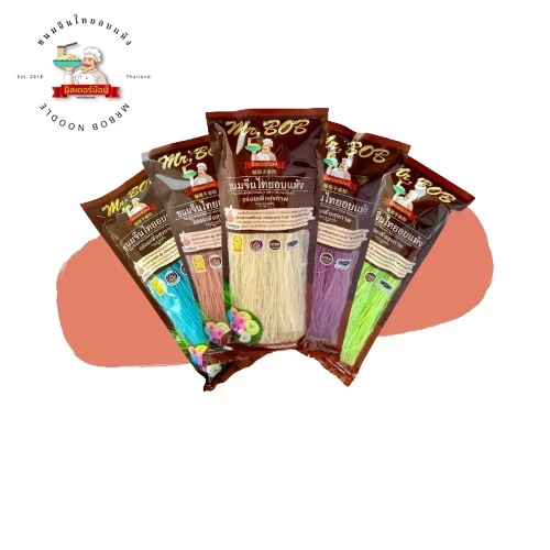 พร้อมส่ง ขนมจีนอบแห้งมิสเตอร์บ๊อบ Mr.Bob ขนาด 100 กรัม