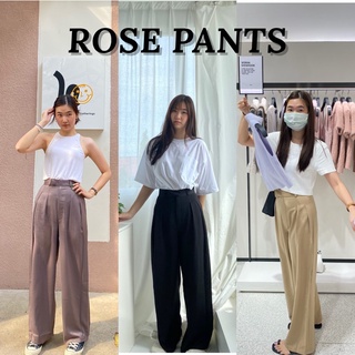 Rose pants กางเกงขายาวแฟชั่น