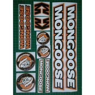 Mongoose BMX ชุดสติกเกอร์รูปลอก สําหรับกรอบขนาด 20 นิ้ว