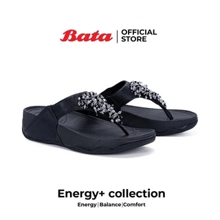 Bata บาจา Energy+ รองเท้าแตะหนีบ รองเท้าแตะเพื่อสุขภาพ สูง 1.5 นิ้ว สำหรับผู้หญิง รุ่น Lily-2 สีดำ 6716158
