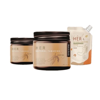 สครับมะขามเฮอ HER SCRUB &amp; MASK Natural Tamarind