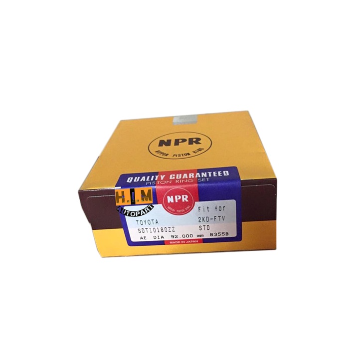 แหวนลูกสูบ Toyota Vigo Fortuner innova  2500cc   2KD Engine