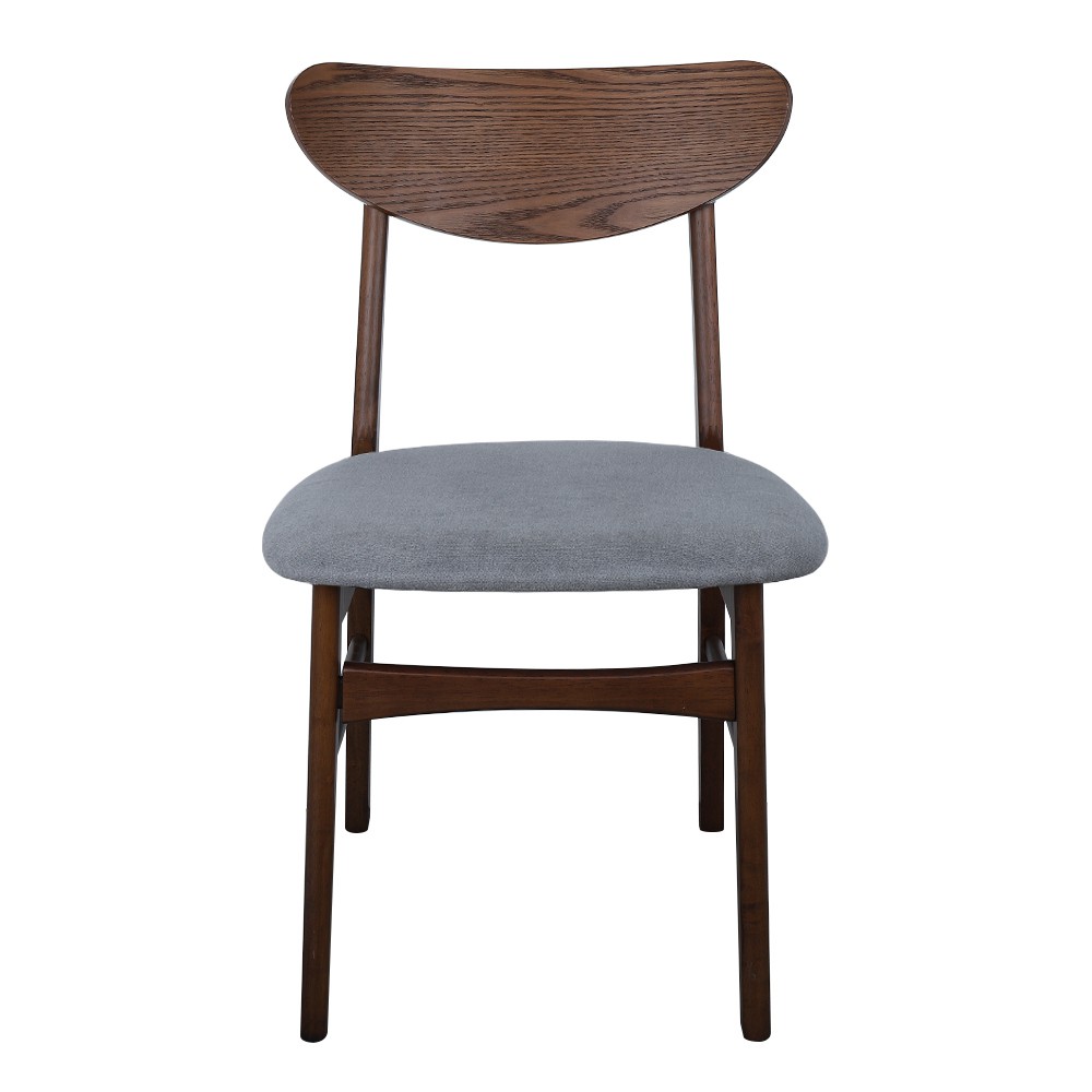 เก้าอี้ทานข้าว FURDINI MI-888 ไม้จริง สีเทาอ่อน