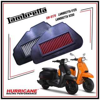 กรองอากาศ กรองอากาศผ้าแต่ง HURRICANE สำหรับ LAMBRETTA V150 / V200 Air Filter