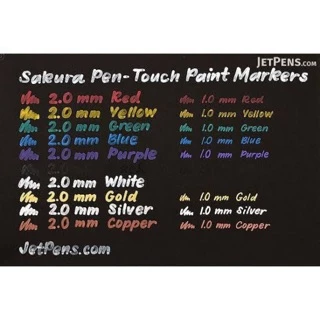 Sakura pen touch paint marker 2.0 mm. XPMK-B, XPFKA I ปากกามาร์คเกอร์ถาวร หัว 2.0 มม.