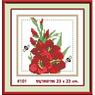 ไอแอมครอสติช iamcrossstitch DIY รหัสTmini-101 20x20 cm. ชุดอุปกรณ์งานฝีมือปักครอสติชครบชุด