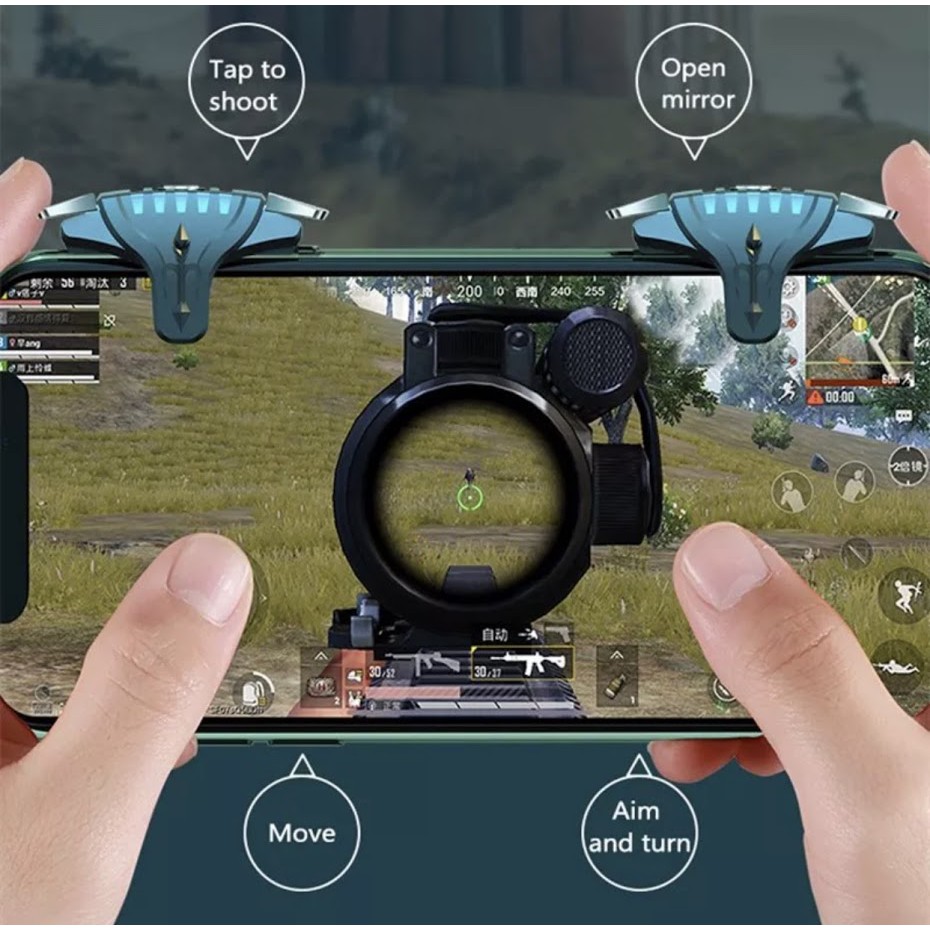 20201ใหม่ล่าสุด F01โทรศัพท์มือถือเกมจอยสติ๊ก Trigger Controller GamepadสำหรับPUBGป้องกันรอยขีดข่วนความไวแบบพกพา