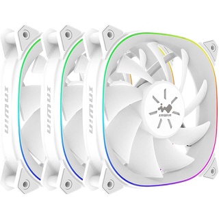 พัดลม ขาว แพค 3ตัว INWIN Sirius Extreme Pure ASE120P White argb 5v Case Fan in win (Triple Pack )