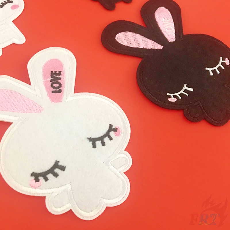 แผ่นป้ายลายกระต่าย DIY 1 ชิ้น（☸ Animals - Rabbit Patch ☸）（M-11094） - รูปที่ 6
