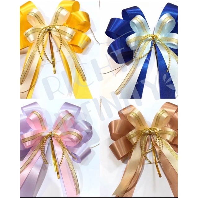 โบว์ ขนาดใหญ่ 16*25 cm โบว์สำเร็จ โบว์ติดกระเช้า ของขวัญ