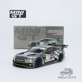 Mini GT 1:64 Bentley Continental GT3 #โมเดลรถยนต์ 7 2020 GT Challenge Kyalami 9 Hrs RHD Diecast