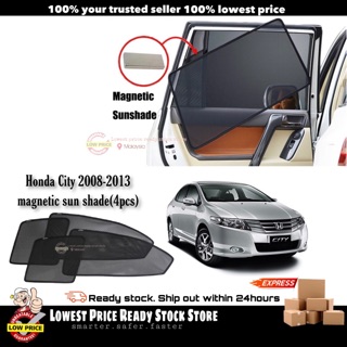 ม่านบังแดดแม่เหล็ก Honda City 2008-2013 (4 ชิ้น)