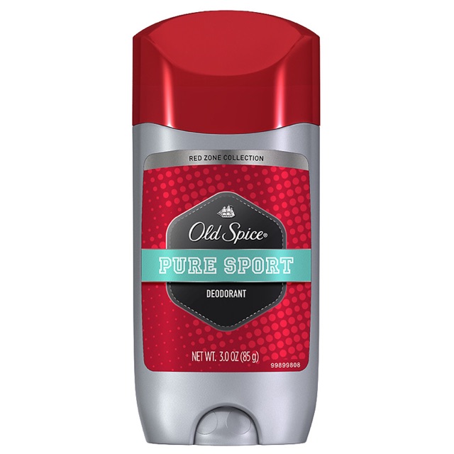 Old Spice Red Zone Deodorant Solid Pure Sport 85g Aluminum Free