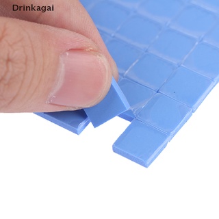 [Dri] 100Pcs 10*10mm Thermal Pad GPU CPU Heatsink Cooling Conductive Silicone Pad COD