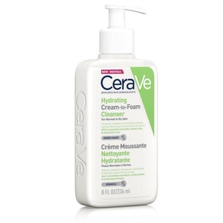 เซราวี ครีมทูโฟม คลีนเซอร์ Cerave Hydrating Cream to Foam Cleanser 100ml หรือ 236ml