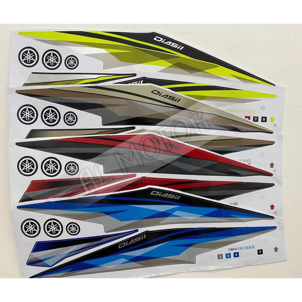 YAMAHA LC135 V2 / V3 / V4 / V5 / V6 ( 16 ) STRIPE STICKER YAMAHA