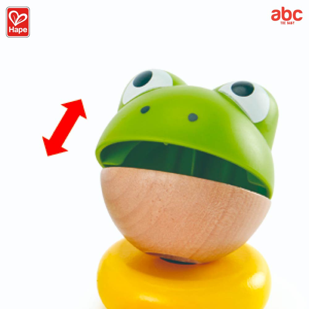 Hape - Mr. Frog Stacking Rings มิสเตอร์ฟร็อกเรียงลำดับ 12M+ รูปที่ 8