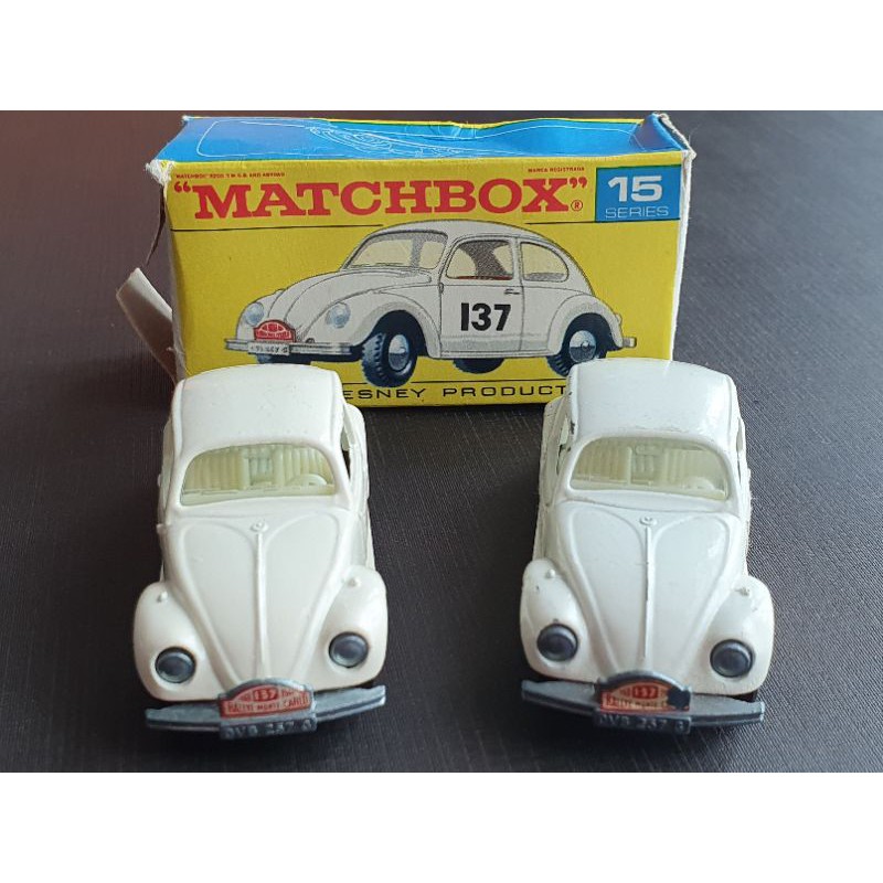 Matchbox: Lesney1968: 2 Volkswagen 1500 Saloon No.15 With An Original Box