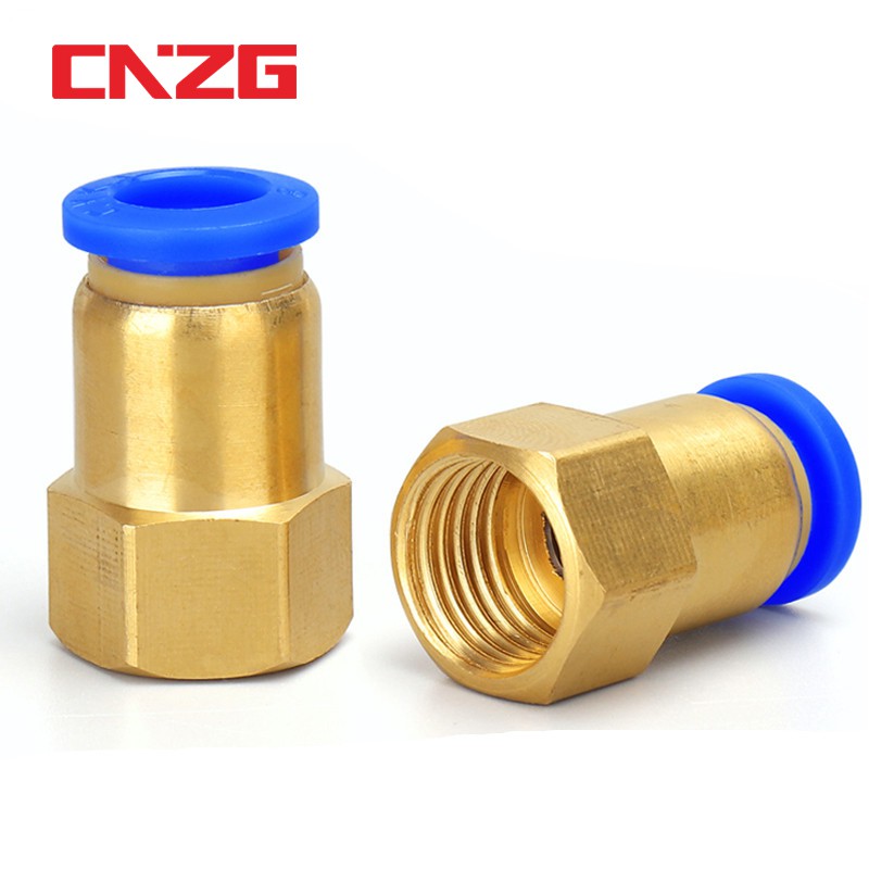 Pcf นิวเมติก Quick Connector Air Fit 1/8 3/8 1/2 1/4 BSP หญิงสําหรับท่อ 4/6/8/10/12 มม.