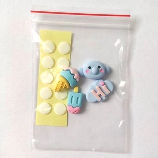 สติ๊กเกอร์ตัวนูน 3D ลายน่ารักทุกลาย สติกเกอร์เรซิ่น ลายการ์ตูนแก้วน้ํา 3D สามมิติ diy สําหรับติดตกแต่ง