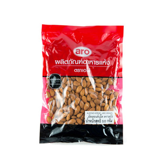 🔥 สุดฮอต🔥 เอโร่ อัลมอนด์เม็ด 500 กรัม aro Whole Almond Seed 500 g