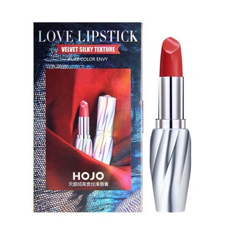 Hojo Love Lipstick Velvet Silky Texture [No.8027] ลิปสติกเนื้อแมท สีสวย โทนสดใส ติดทนยาวนาน