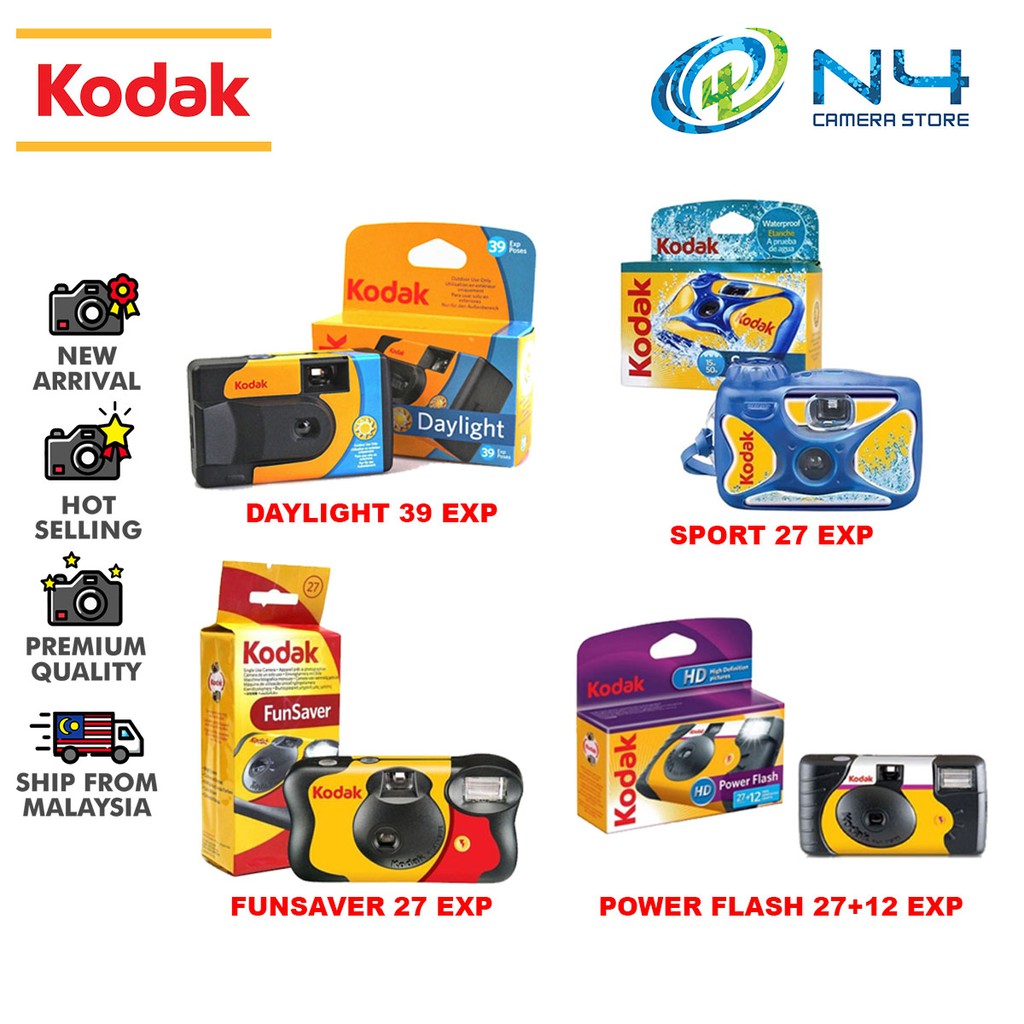 Kodak Disposable Camera with flashing light Kodak 135 SingleUse Camera