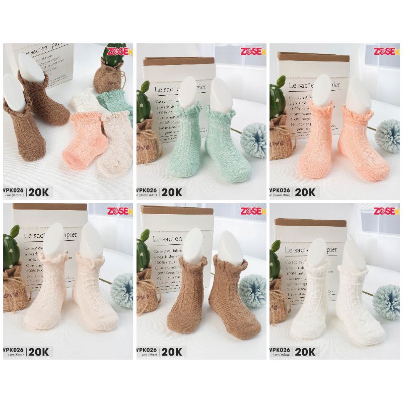 Zosekids 6M-2Y ถุงเท้าเด็กทําจากผ้าฝ้ายยางยืดอย่างดี