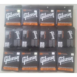 สายกีตาร์ไฟฟ้า Gibson China เบอร์ 09 จำนวน 12 ชุด --ราคาขายส่ง --