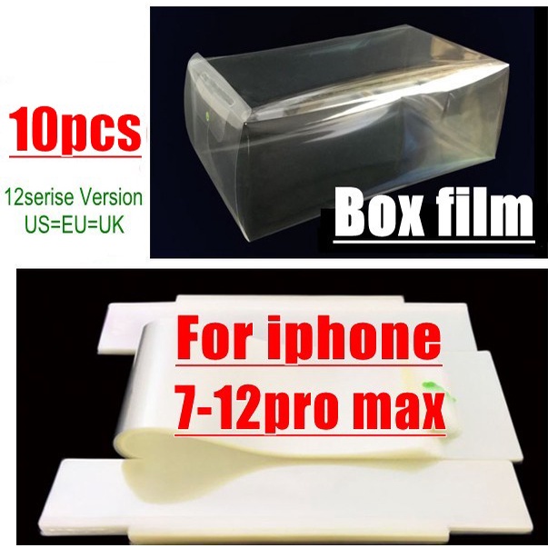 10pcs สําหรับ iPhone 11 pro XS XR MAX X 7 8 8p plus ฟิล์มป้องกันโรงงานแพคเกจขายปลีกกล่องกระเป๋าป้องกันฟิล์ม US/UK