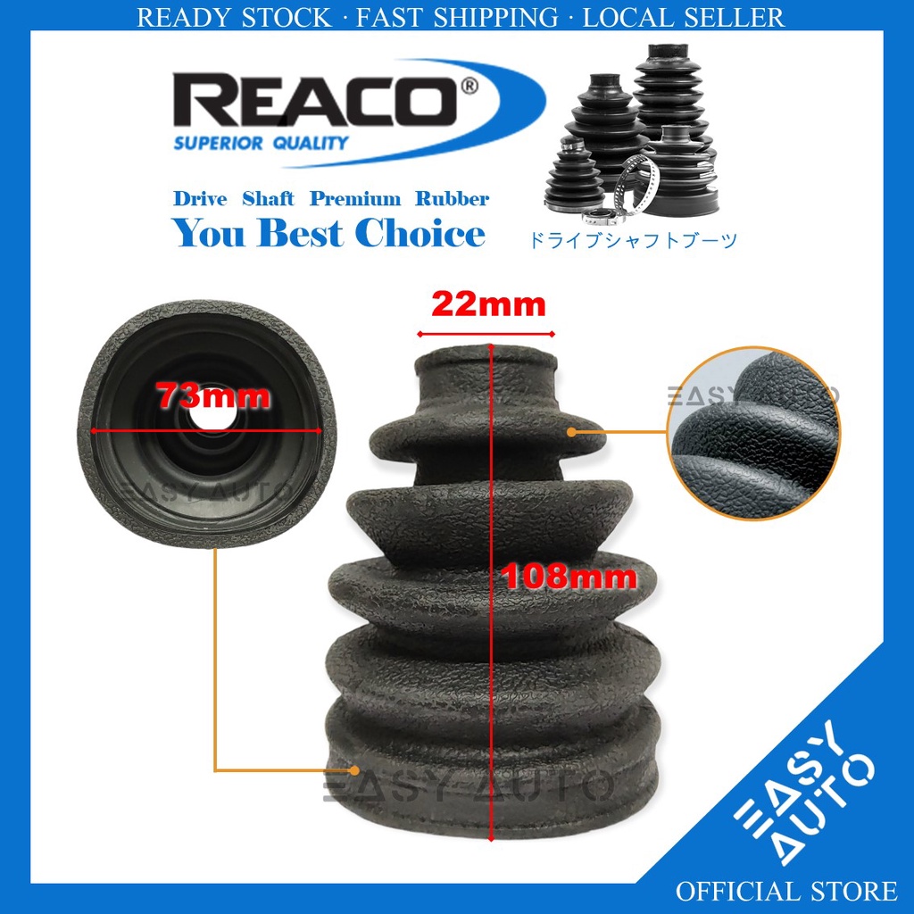 รับประกัน 1 เดือน Nissan Almera Perodua MYVI M502 M602 M603 Alza Bezza 22mm - 73mm Reaco Drive Shaft