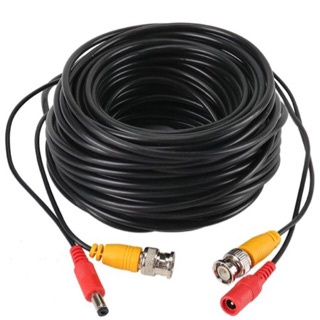 สายต่อกล้องวงจรปิด CCTV cable ยาว 5 เมตร แบบสำเร็จรูปมีหัว BNC &amp; DC