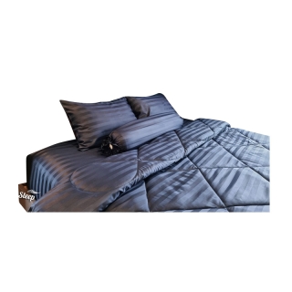 ชุดผ้าปูที่นอนโรงแรม (Luxury Bedding) "Navy Blue" Collection (แบบรวมผ้านวม)