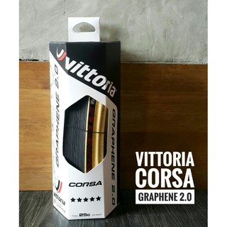 🚩 ยางนอกขอบพับ 700x25c  #Vittoria Corsa Graphene 2.0  (ขอบแก้ว)