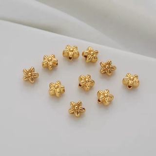 4u Crystal-P001 ลูกปัดคริสตัล 14K DIY (7 มม.)