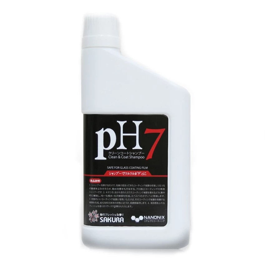 NANONIX PH7 / R2 Shampoo แชมพูเคลือบแก้ว ล้างพร้อมเคลือบแก้วปกป้องสีรถ นำเข้าจากประเทศญี่ปุ่น ph7 sh