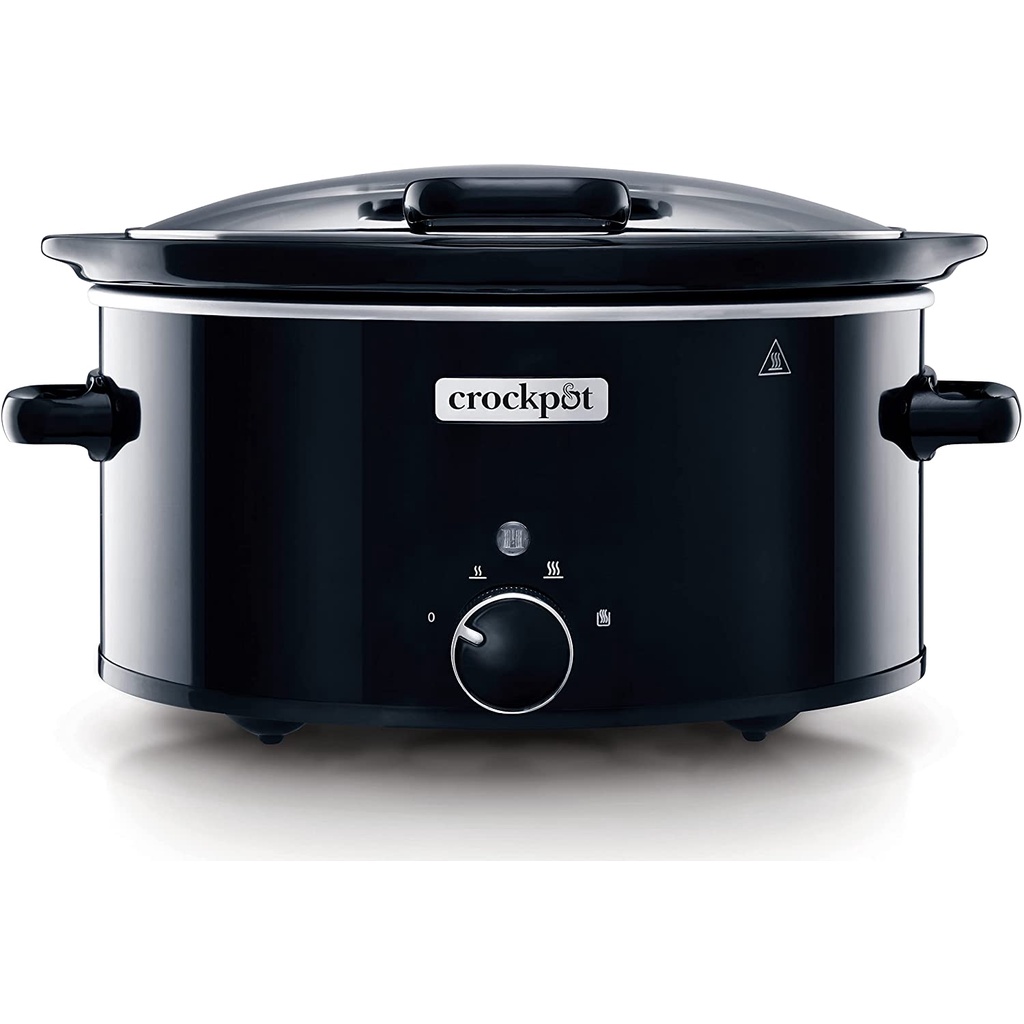 หม้อตุ๋นขนาดครอบครัว CrockPot Slow Cooker | Removable Easy-Clean Ceramic Bowl | 5.7L (Serves 5-6) UK