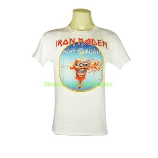 เสื้อวง Iron Maiden เสื้อไซส์ยุโรป ไอเอิร์นเมเดน ไอร่อน PTA8092 เสื้อวินเทจ ลายอมตะ