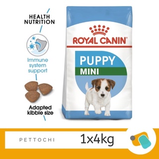 Royal Canin Mini Puppies รอยัลคานิน อาหารลูกสุนัขพันธุ์เล็ก 4 KG